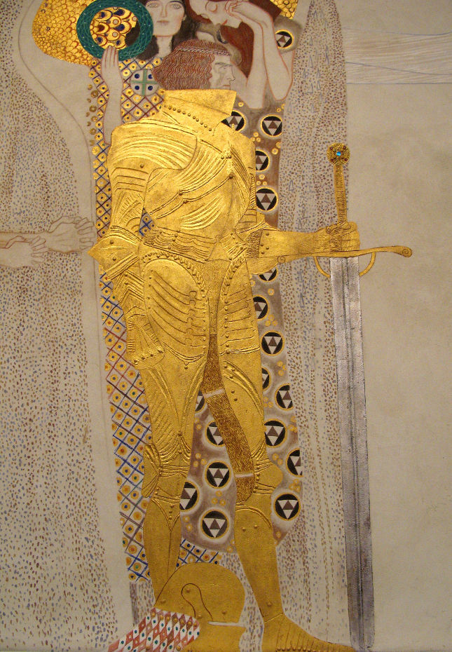 The Golden Knight from the Beethoven Frieze